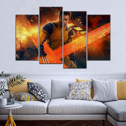 DC Wall Art - DCEU5025 - Deadpool & Wolverine Action - DC Extended Universe Poster - DC Extended Universe Canvas