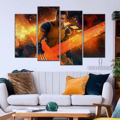 DC Wall Art - DCEU5025 - Deadpool & Wolverine Action - DC Extended Universe Poster - DC Extended Universe Canvas
