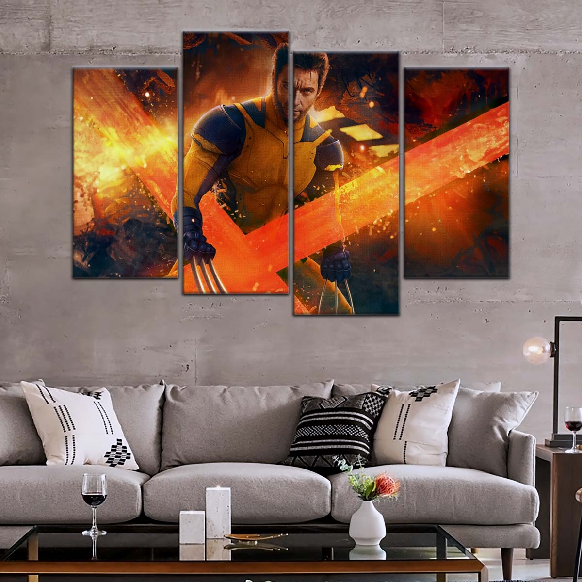 DC Wall Art - DCEU5025 - Deadpool & Wolverine Action - DC Extended Universe Poster - DC Extended Universe Canvas