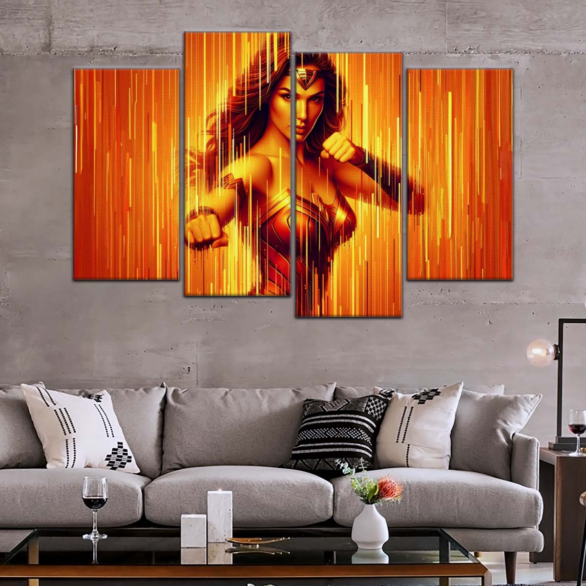 DC Wall Art - DCEU5026 - Wonder Woman - DC Comics Heroine - DC Extended Universe Poster - DC Extended Universe Canvas