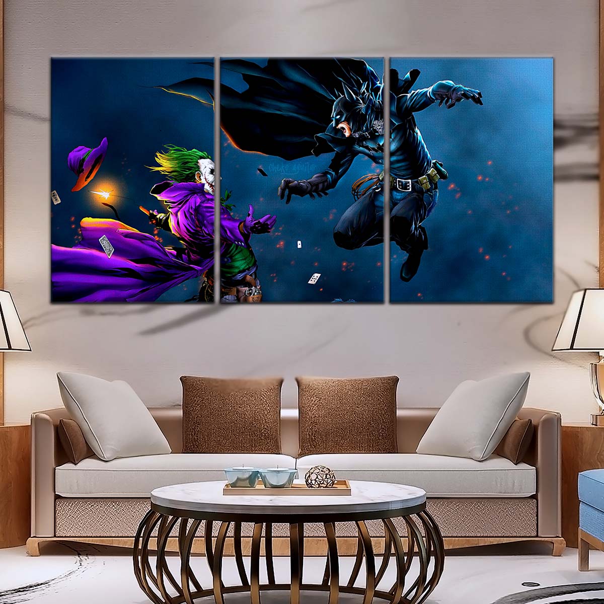 DC Wall Art - DCEU5028 - DC Comics - Joker vs Batman - DC Extended Universe Poster - DC Extended Universe Canvas