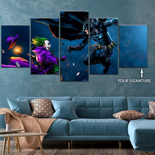 DC Wall Art - DCEU5028 - DC Comics - Joker vs Batman - DC Extended Universe Poster - DC Extended Universe Canvas