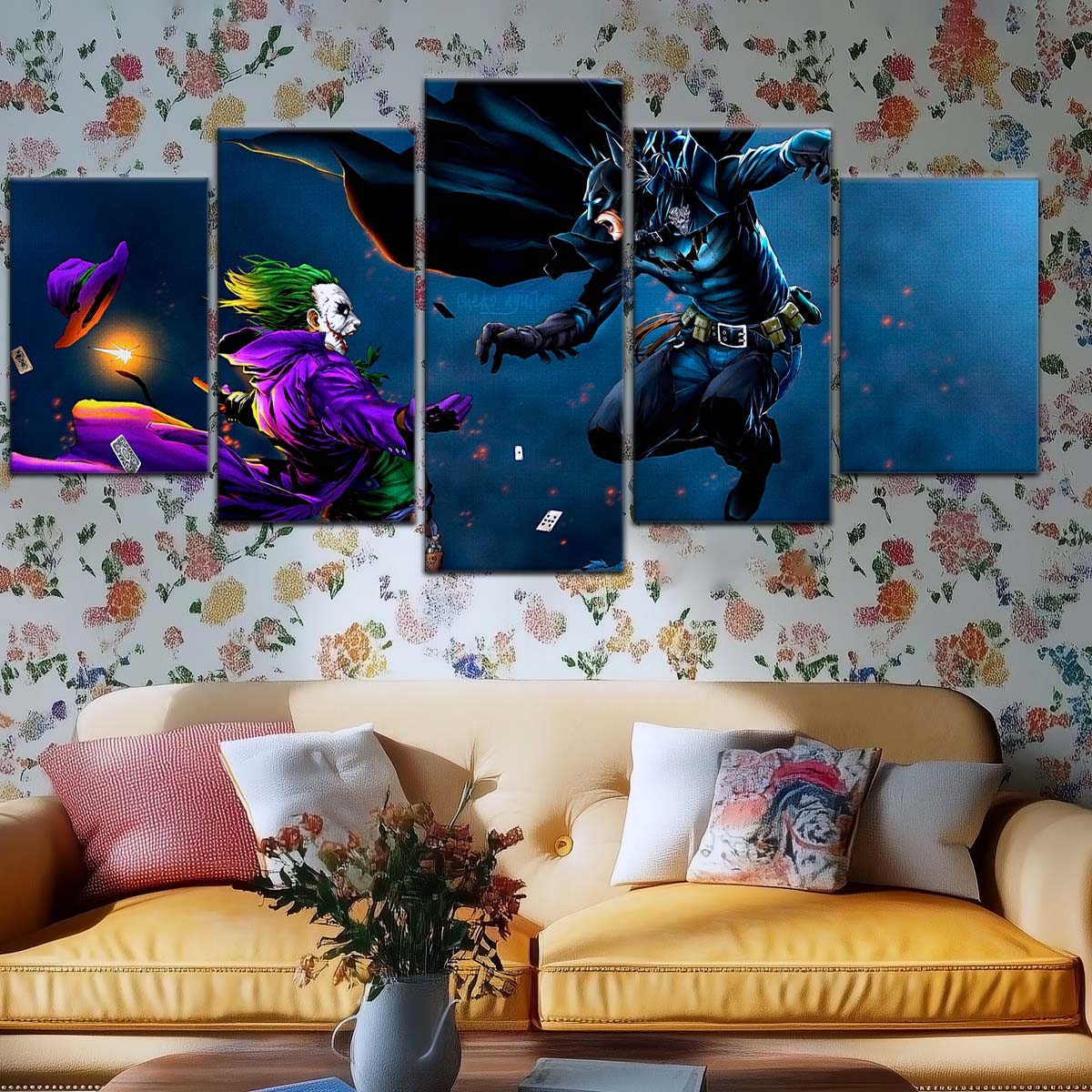 DC Wall Art - DCEU5028 - DC Comics - Joker vs Batman - DC Extended Universe Poster - DC Extended Universe Canvas