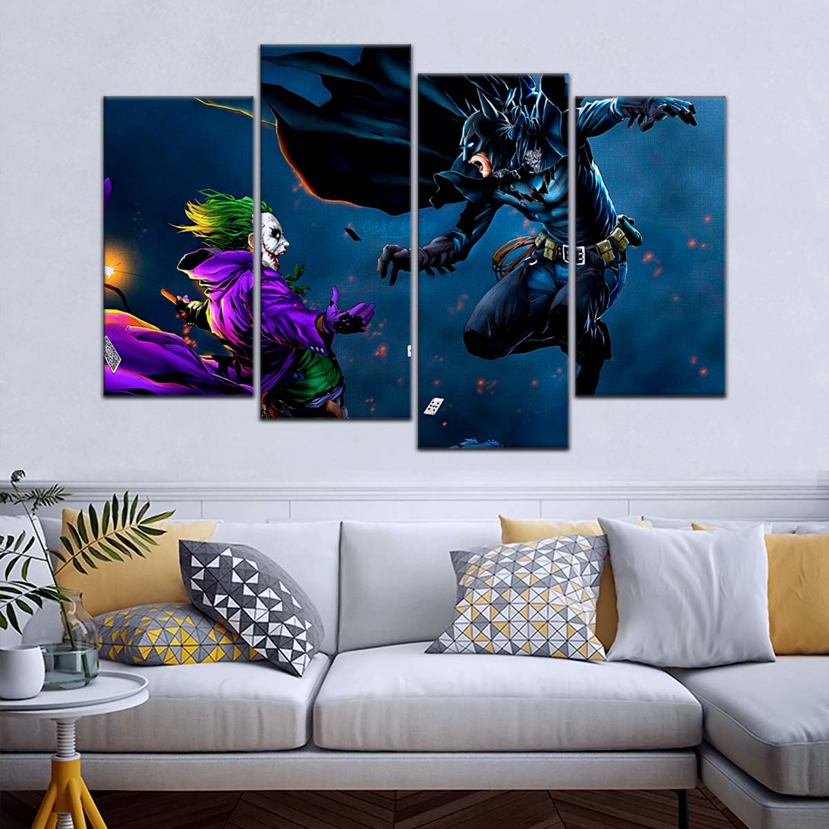 DC Wall Art - DCEU5028 - DC Comics - Joker vs Batman - DC Extended Universe Poster - DC Extended Universe Canvas