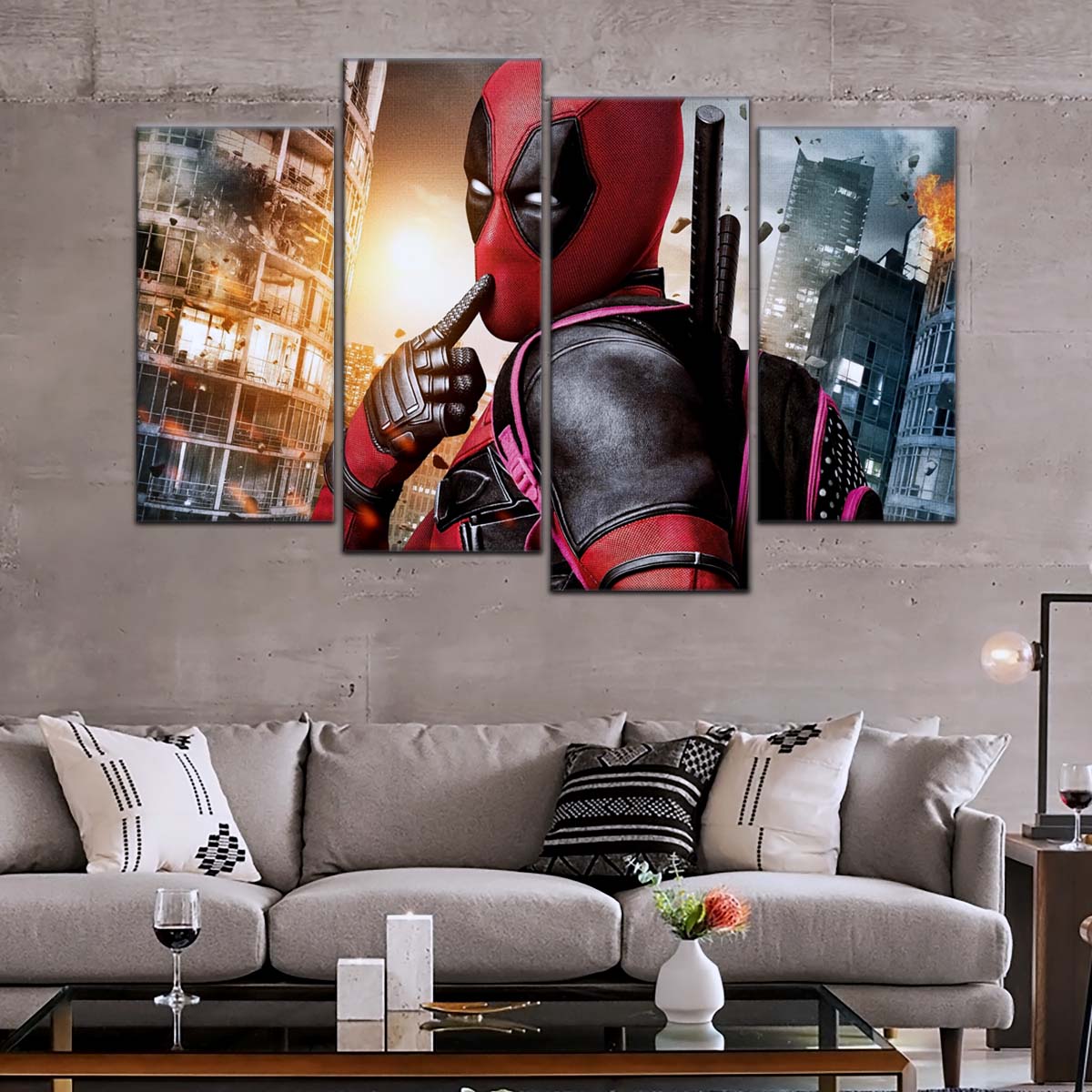 DC Wall Art - DCEU5035 - Deadpool - DC Extended Universe Poster - DC Extended Universe Canvas