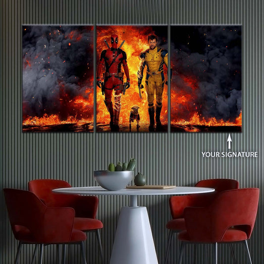 DC Wall Art - DCEU5036 - Deadpool & Wolverine - DC Extended Universe Poster - DC Extended Universe Canvas