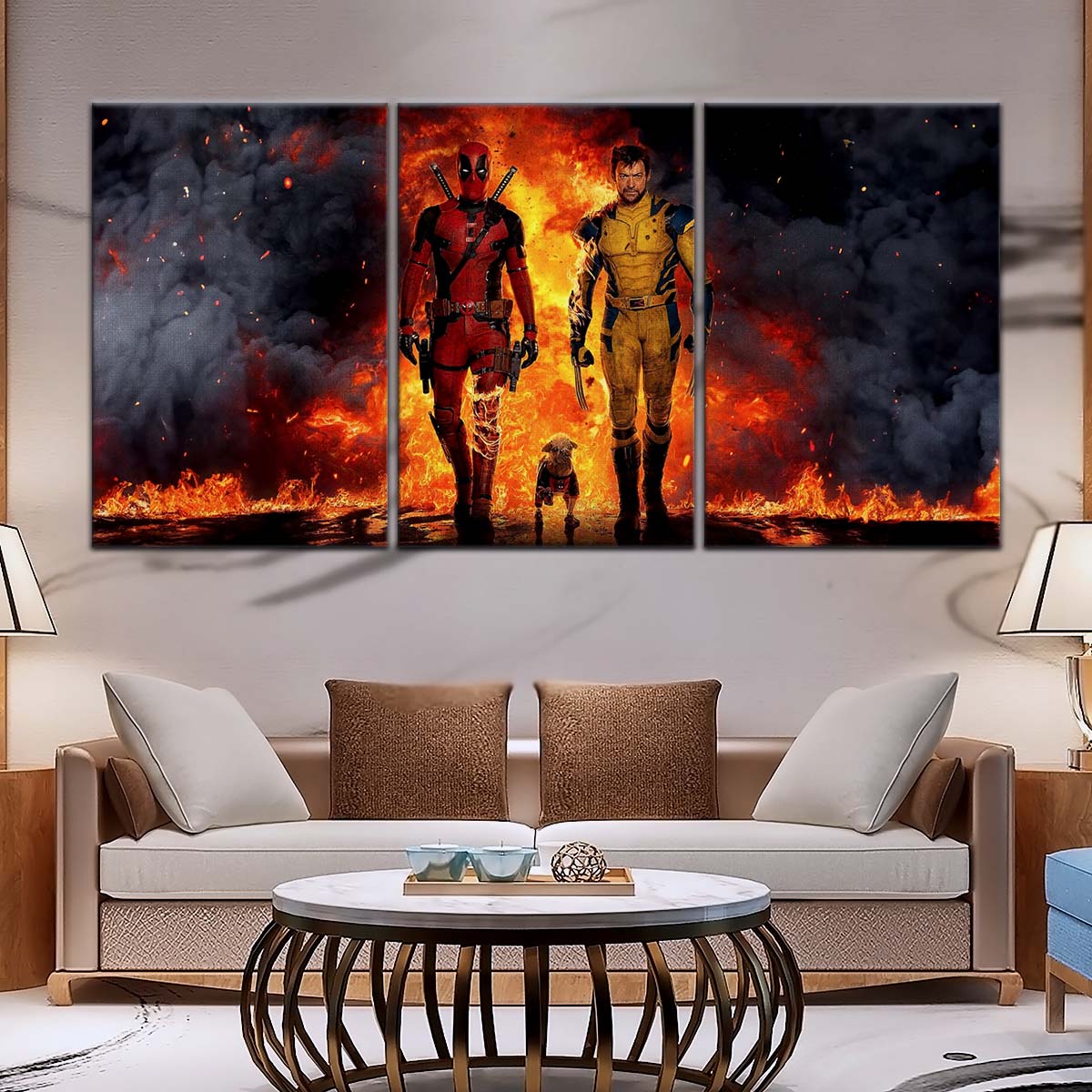 DC Wall Art - DCEU5036 - Deadpool & Wolverine - DC Extended Universe Poster - DC Extended Universe Canvas