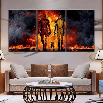 DC Wall Art - DCEU5036 - Deadpool & Wolverine - DC Extended Universe Poster - DC Extended Universe Canvas