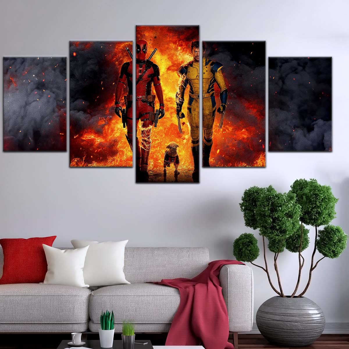DC Wall Art - DCEU5036 - Deadpool & Wolverine - DC Extended Universe Poster - DC Extended Universe Canvas
