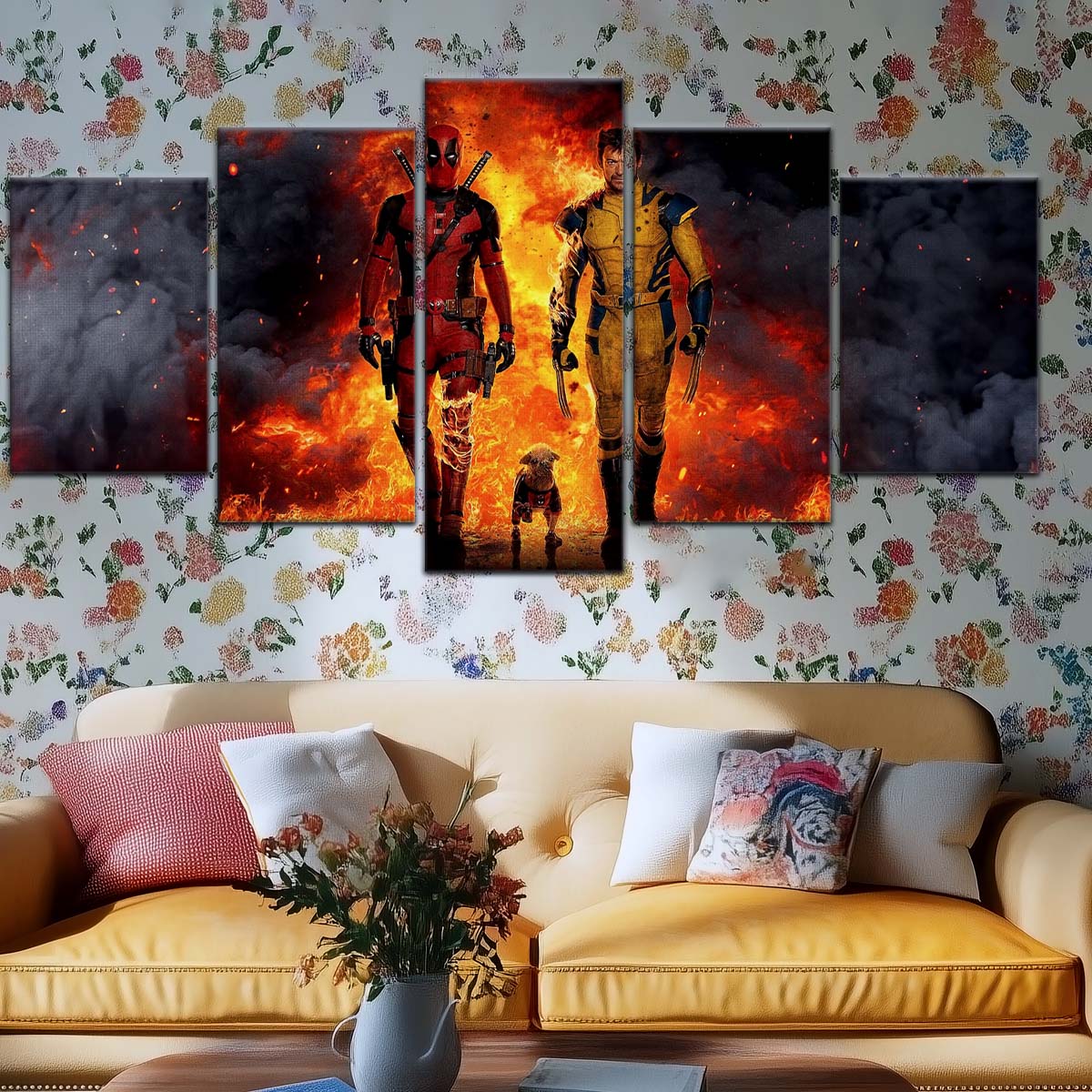 DC Wall Art - DCEU5036 - Deadpool & Wolverine - DC Extended Universe Poster - DC Extended Universe Canvas