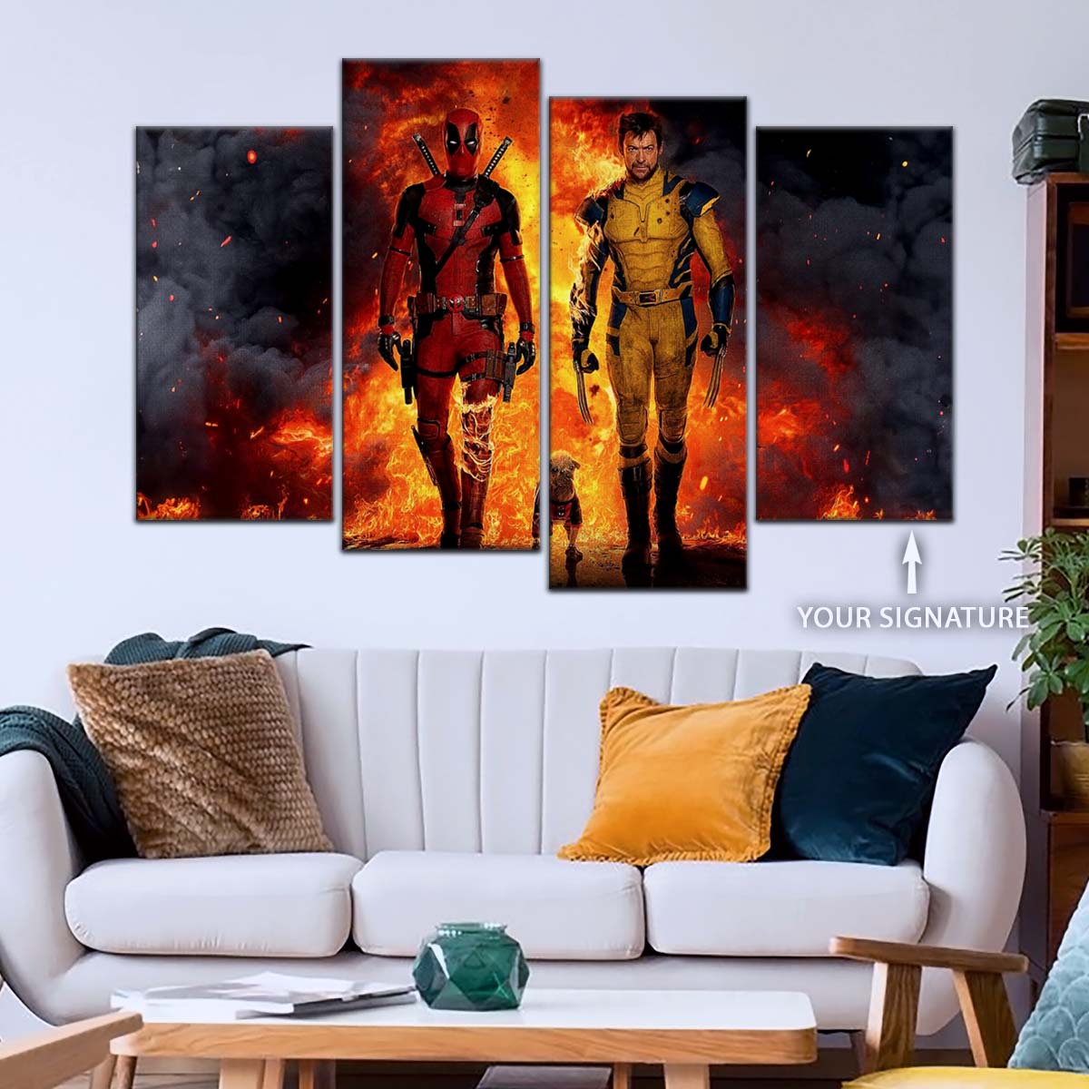 DC Wall Art - DCEU5036 - Deadpool & Wolverine - DC Extended Universe Poster - DC Extended Universe Canvas