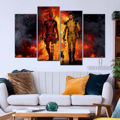 DC Wall Art - DCEU5036 - Deadpool & Wolverine - DC Extended Universe Poster - DC Extended Universe Canvas