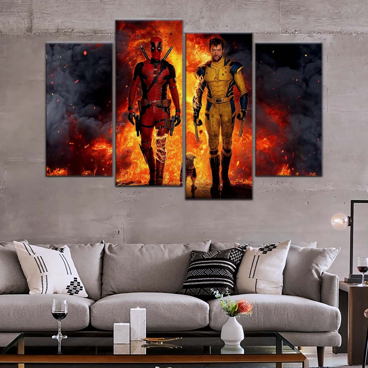 DC Wall Art - DCEU5036 - Deadpool & Wolverine - DC Extended Universe Poster - DC Extended Universe Canvas