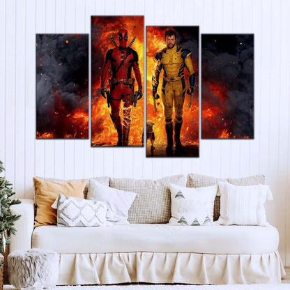 DC Wall Art - DCEU5036 - Deadpool & Wolverine - DC Extended Universe Poster - DC Extended Universe Canvas