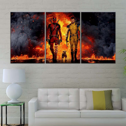DC Wall Art - DCEU5036 - Deadpool & Wolverine - DC Extended Universe Poster - DC Extended Universe Canvas