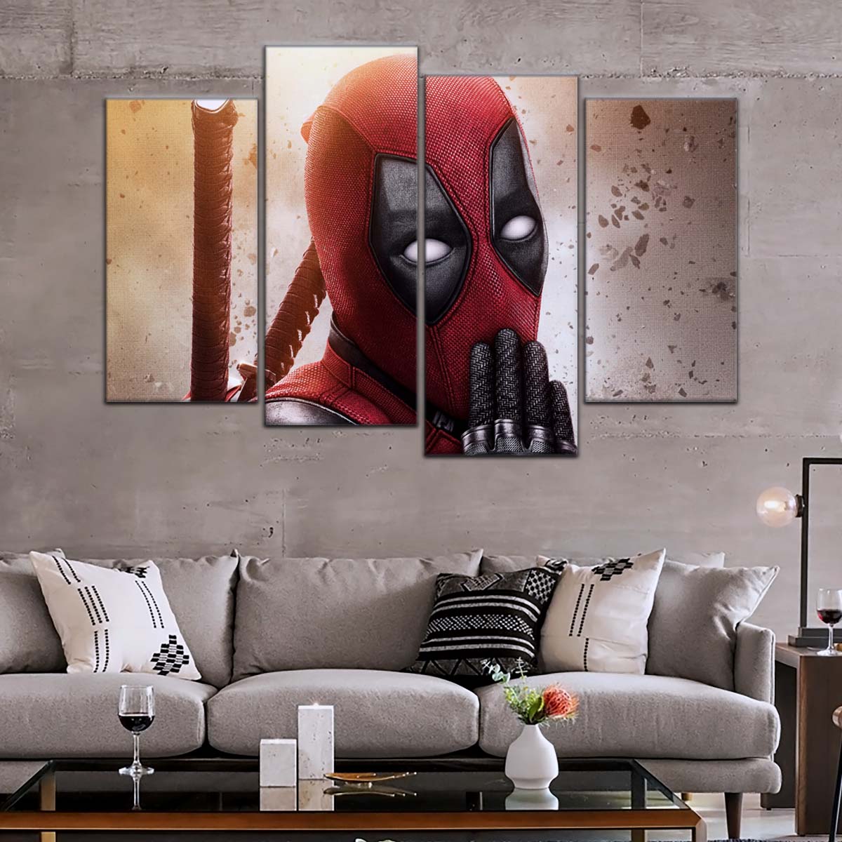 DC Wall Art - DCEU5037 - Deadpool - DC Extended Universe Poster - DC Extended Universe Canvas