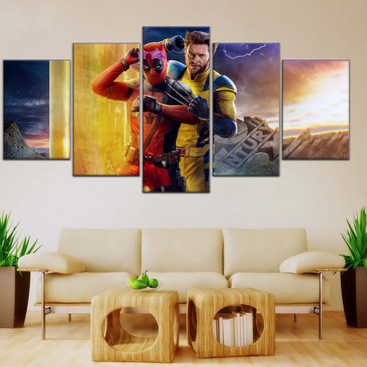 DC Wall Art - DCEU5040 - Deadpool & Wolverine - DC Extended Universe Poster - DC Extended Universe Canvas