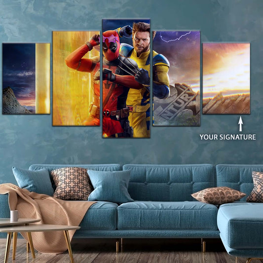 DC Wall Art - DCEU5040 - Deadpool & Wolverine - DC Extended Universe Poster - DC Extended Universe Canvas