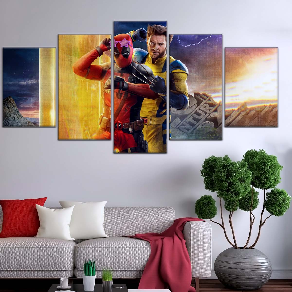 DC Wall Art - DCEU5040 - Deadpool & Wolverine - DC Extended Universe Poster - DC Extended Universe Canvas