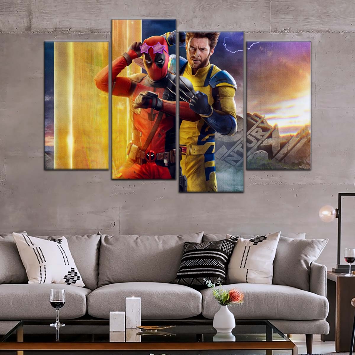 DC Wall Art - DCEU5040 - Deadpool & Wolverine - DC Extended Universe Poster - DC Extended Universe Canvas