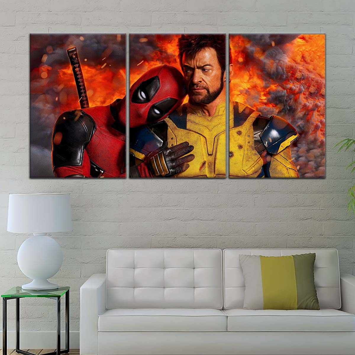 DC Wall Art - DCEU5041 - Deadpool & Wolverine - Heroes United in Action - DC Extended Universe Poster - DC Extended Universe Canvas