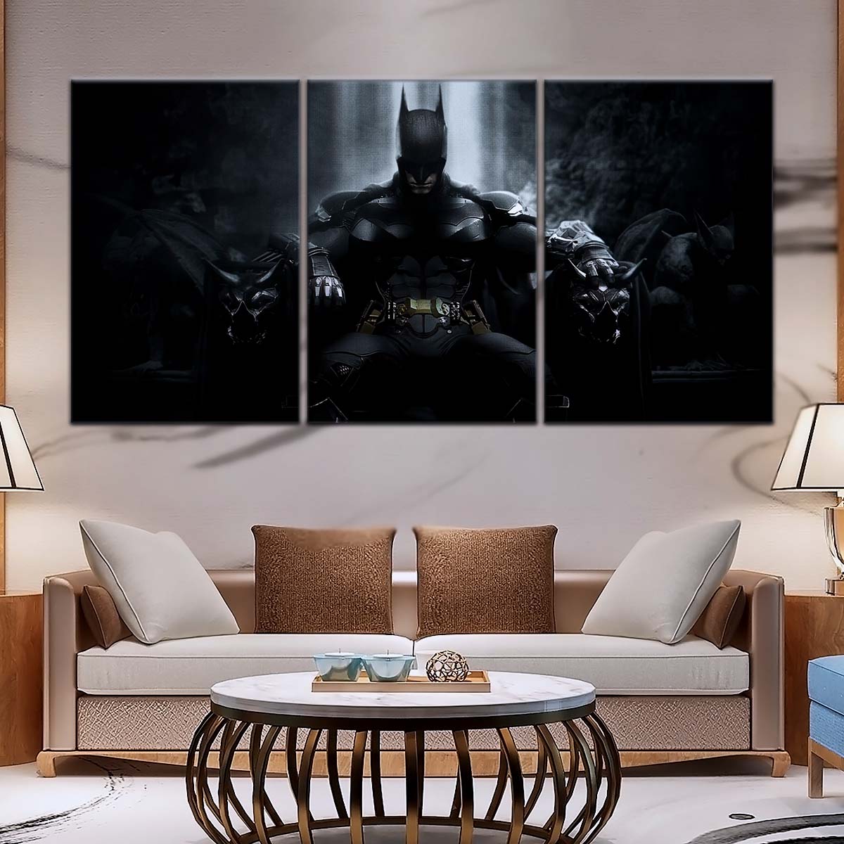 DC Wall Art - DCEU5044 - Batman - Dark Knight’s Throne from DC Comics - DC Extended Universe Poster - DC Extended Universe Canvas