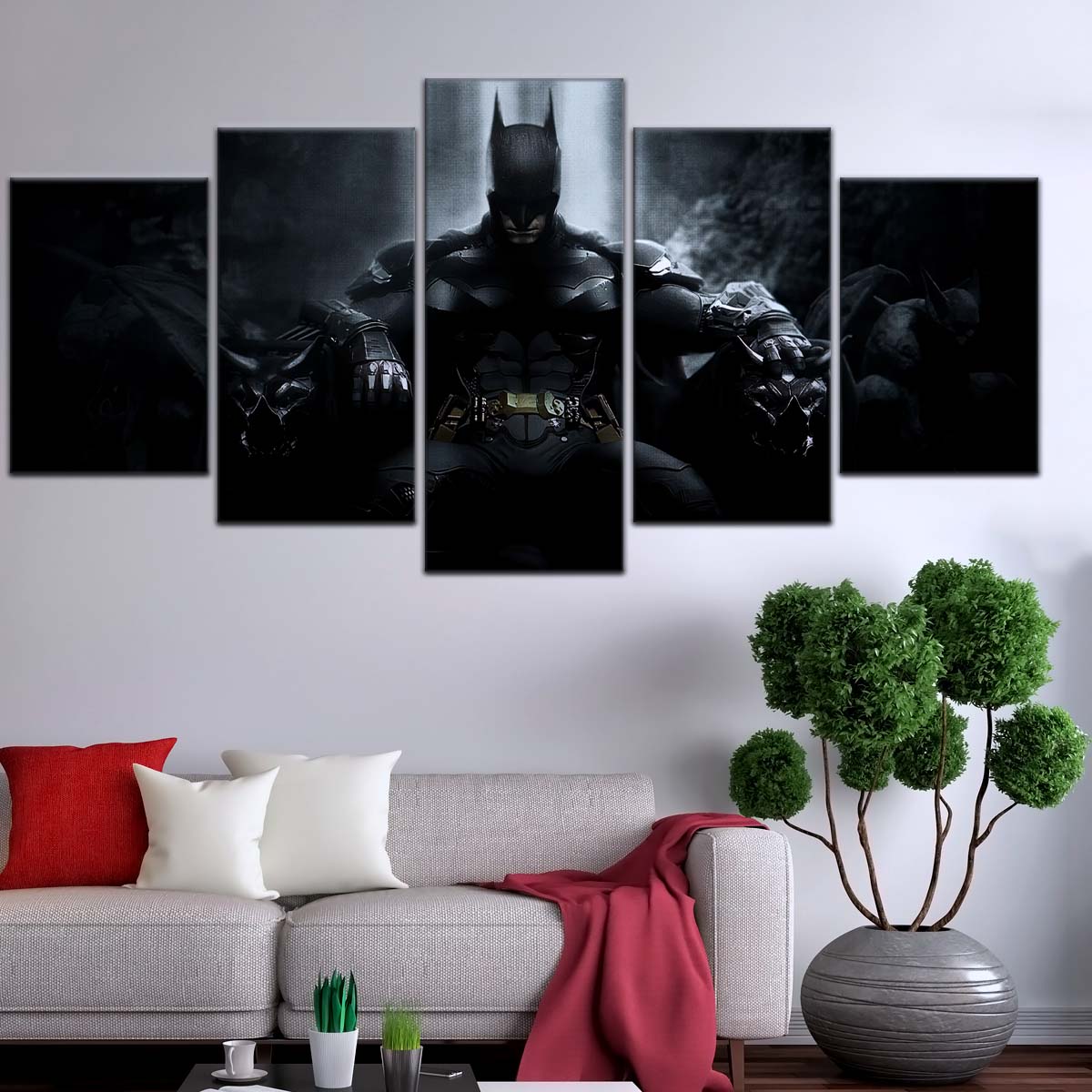 DC Wall Art - DCEU5044 - Batman - Dark Knight’s Throne from DC Comics - DC Extended Universe Poster - DC Extended Universe Canvas
