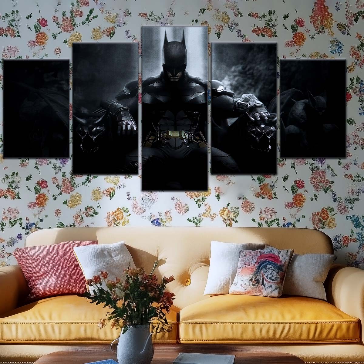 DC Wall Art - DCEU5044 - Batman - Dark Knight’s Throne from DC Comics - DC Extended Universe Poster - DC Extended Universe Canvas