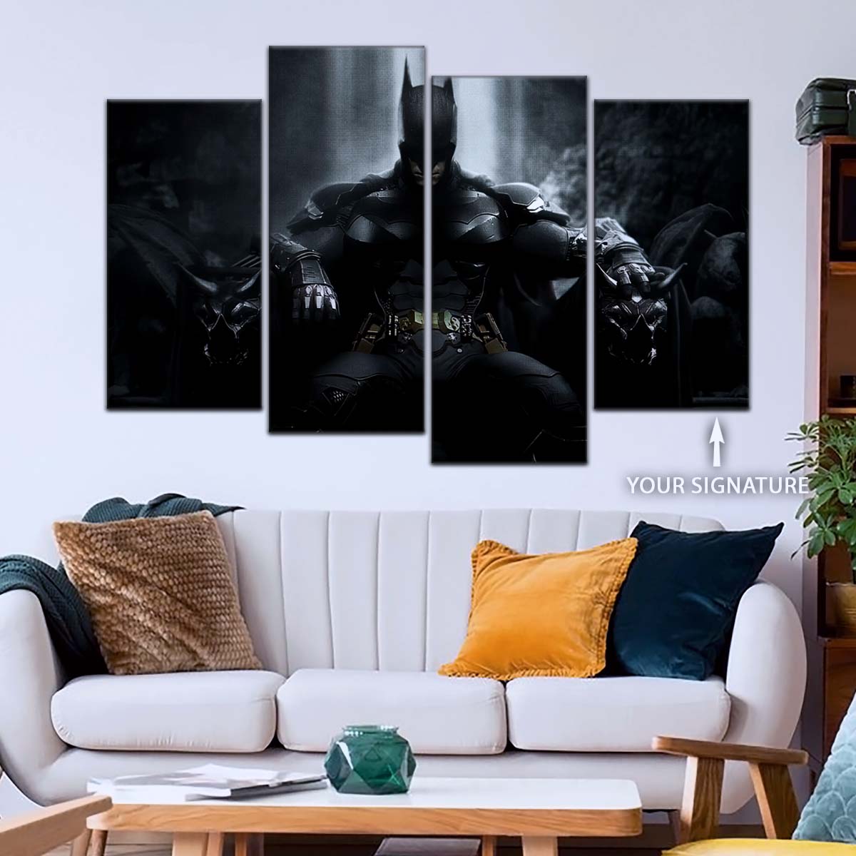 DC Wall Art - DCEU5044 - Batman - Dark Knight’s Throne from DC Comics - DC Extended Universe Poster - DC Extended Universe Canvas