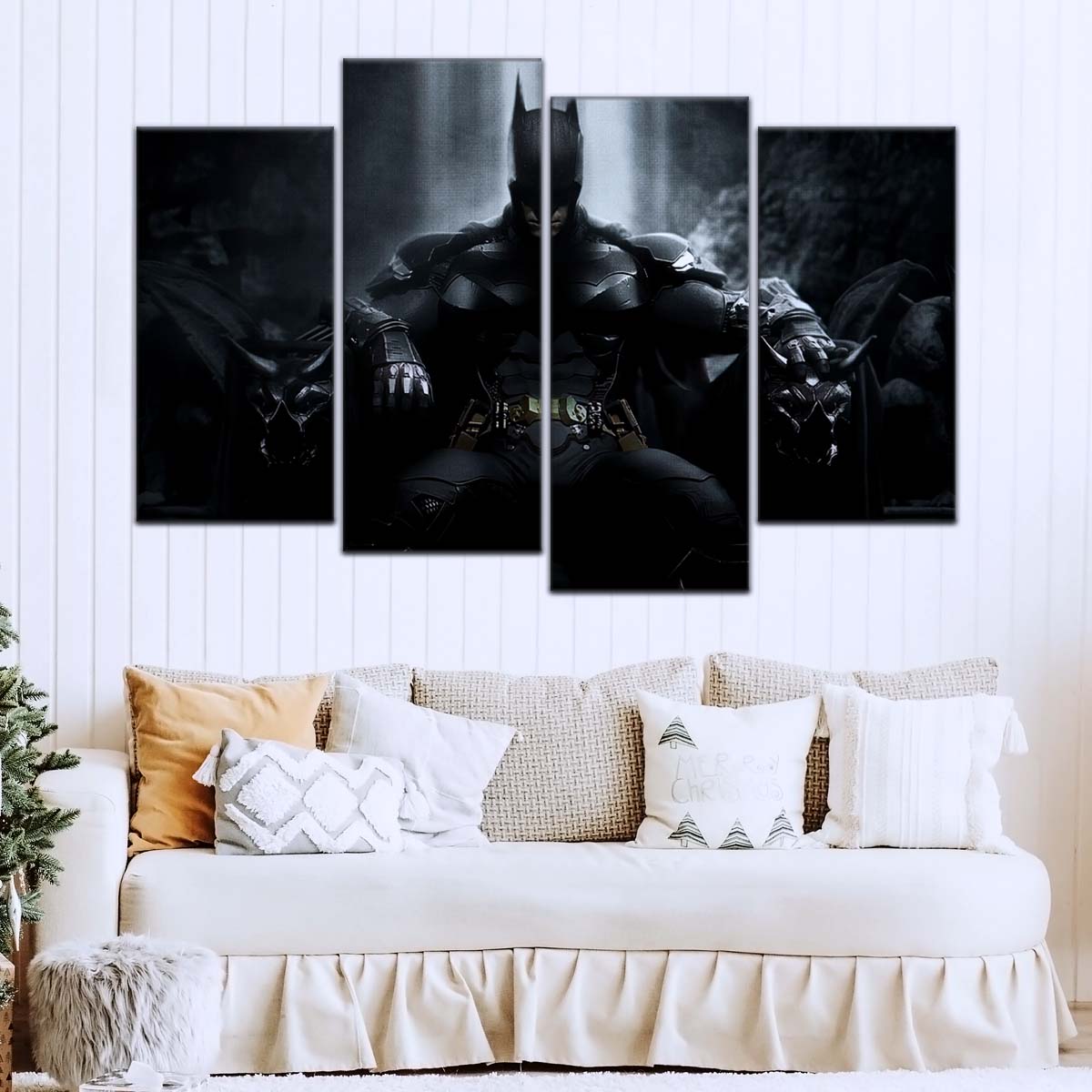 DC Wall Art - DCEU5044 - Batman - Dark Knight’s Throne from DC Comics - DC Extended Universe Poster - DC Extended Universe Canvas