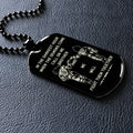 DRD010 - Call On Me Brother - English - Goku - Vegeta - Dragon Ball - Engrave Black Dog Tag