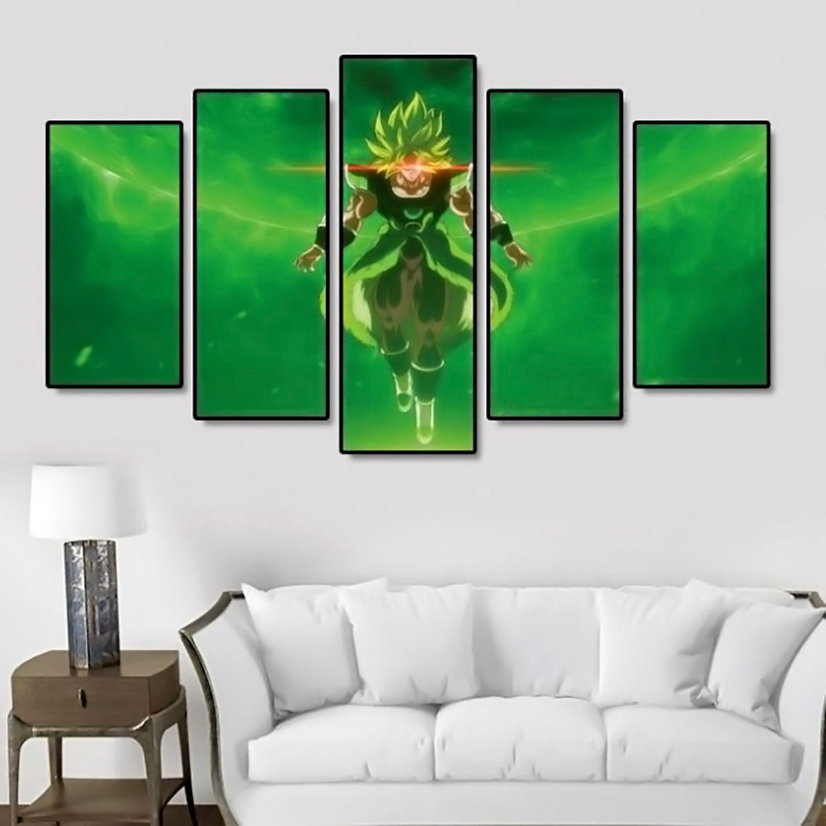Dragon Ball - 5 Pieces Wall Art - Super Broly - Printed Wall Pictures Home Decor - Dragon Ball Poster - Dragon Ball Canvas