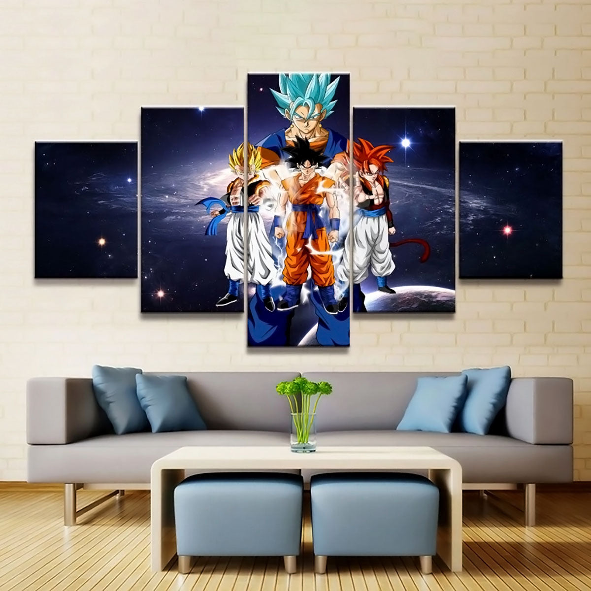 Dragon Ball - 5 Pieces Wall Art - Goku's Family - Printed Wall Pictures Home Decor - Dragon Ball Poster - Dragon Ball Canvas