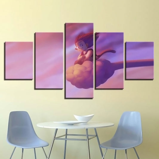 Dragon Ball - 5 Pieces Wall Art - Kid Goku - Printed Wall Pictures Home Decor - Dragon Ball Poster - Dragon Ball Canvas
