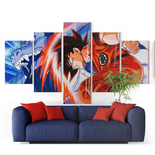 Dragon Ball Super Canvas Wall Art - DR5179 - Goku Kaioken - Super Saiyan Goku