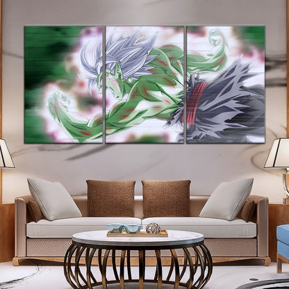 Dragon Ball Super Merged Zamasu Canvas Wall Art - 5 Piece Split Panel DBZ Anime Poster - Framed Ready to Hang Living Room Man Cave Decor - DR5137