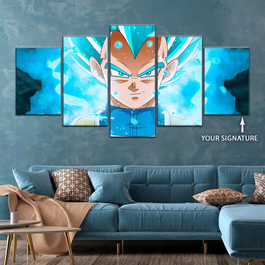 Dragon Ball Super Canvas Wall Art - DR5118 - Super Saiyan Blue Vegeta