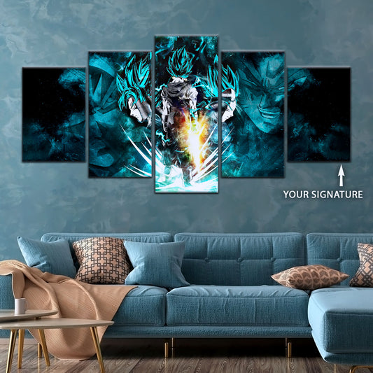 Dragon Ball Super Canvas Wall Art - DR5061 - Super Saiyan Blue Vegito - Goku - Vegeta