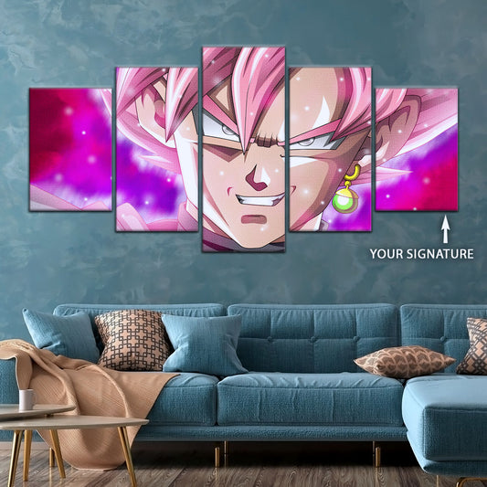 Dragon Ball Super Canvas Wall Art - DR5005 - Super Saiyan Rose Black Goku