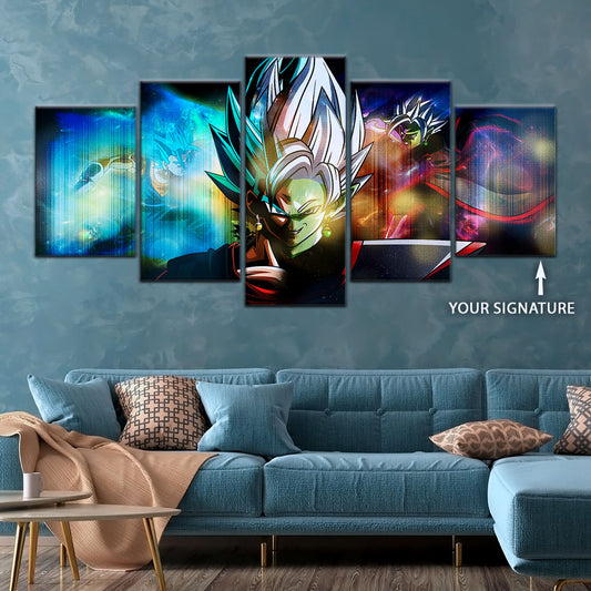 Dragon Ball Super Canvas Wall Art - DR5138 - Ultra Instinct Vegito vs Fusion Zamasu