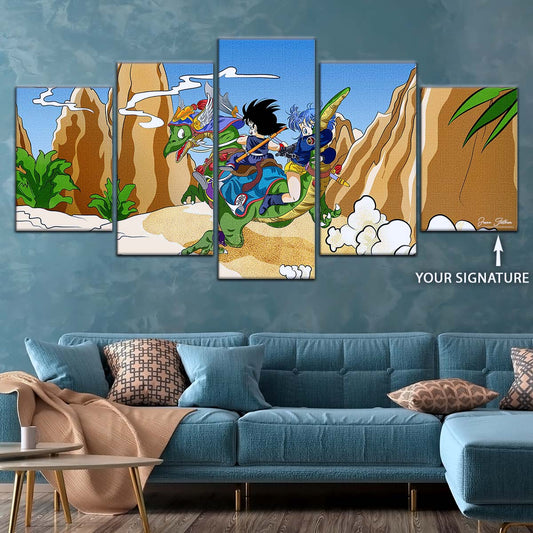 Dragon Ball Wall Art - DR5067 - Goku and Bulma - Dragon Ball Z - Dragon Ball Poster - Dragon Ball Canvas