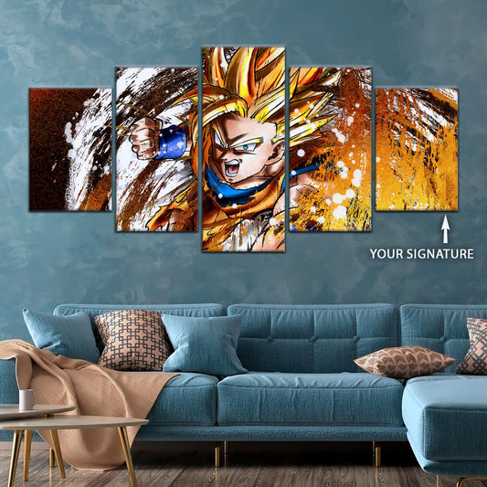 Dragon Ball Canvas Wall Art - DR5039 - Super Saiyan Goku