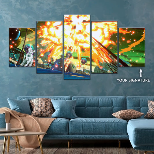 Dragon Ball Canvas Wall Art - DR5079 - Goku vs Frieza Namek Saga