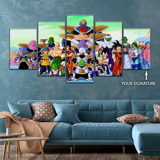 Dragon Ball Canvas Wall Art - DR5072 - Goku vs Ginyu Force Namek Saga