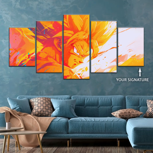 Dragon Ball Canvas Wall Art - DR5040 - Super Saiyan Goku