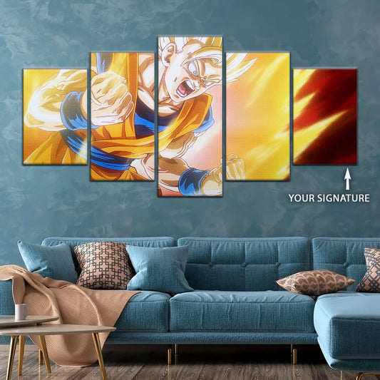 Dragon Ball Canvas Wall Art - DR5043 - Super Saiyan Goku