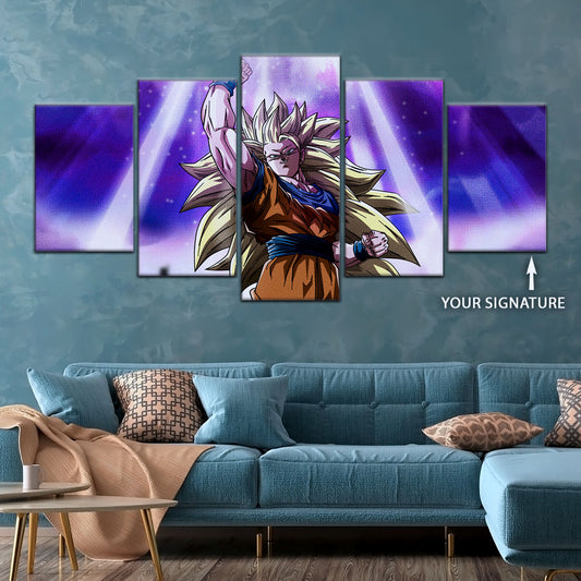 Dragon Ball Canvas Wall Art - DR5045 - Super Saiyan Goku