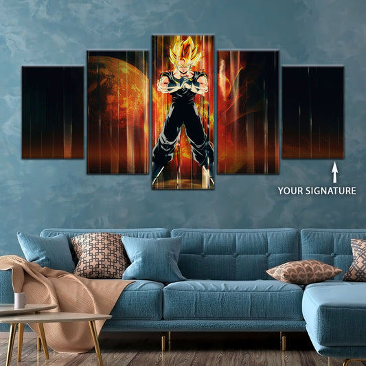 Dragon Ball Canvas Wall Art - DR5129 - Super Saiyan Vegito