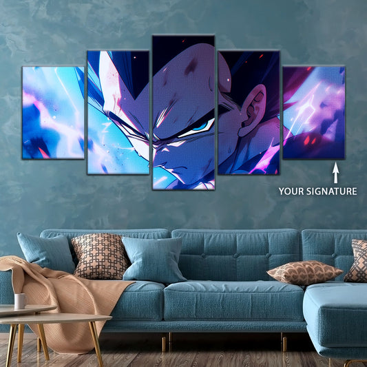Dragon Ball Super Canvas Wall Art - DR5086 - Super Saiyan Blue Vegeta