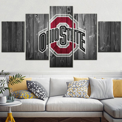 Football Team - 5 Pieces Wall Art - FT5002 - Ohio State Buckeyes Football - Football Team Poster - Football Team Canvas